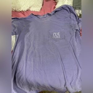 Comfort Colors purple pineapple tee